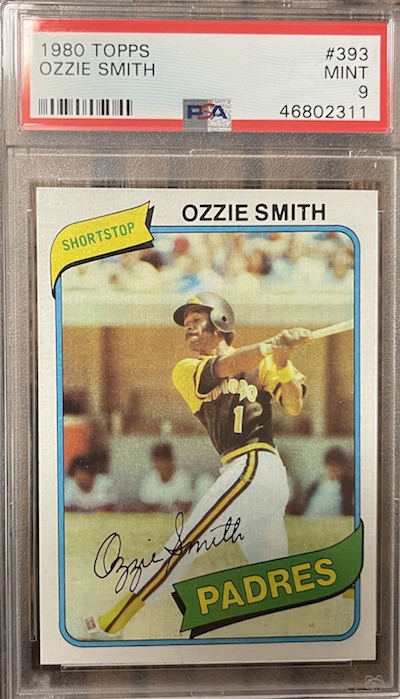 1980 Topps Ozzie Smith PSA 9