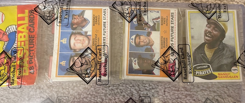 1981 Topps with Tim Raines on top