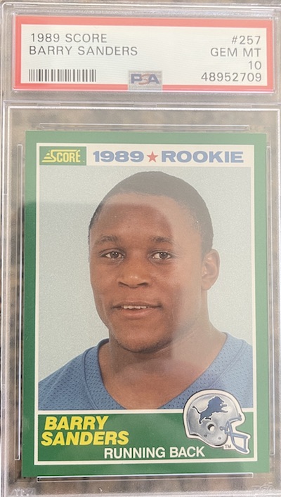 1989 Score Barry Sanders PSA 10