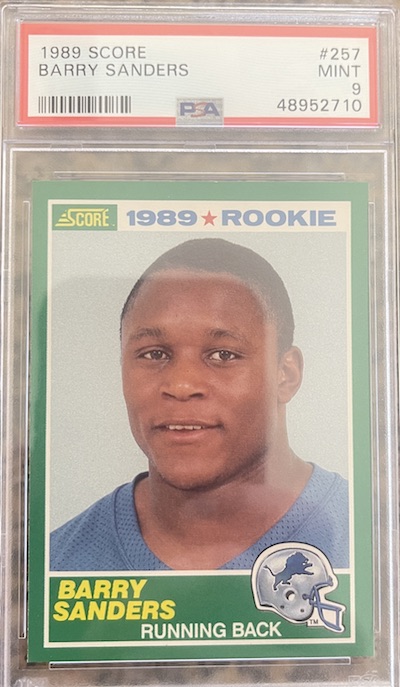 1989 Score Barry Sanders PSA 9