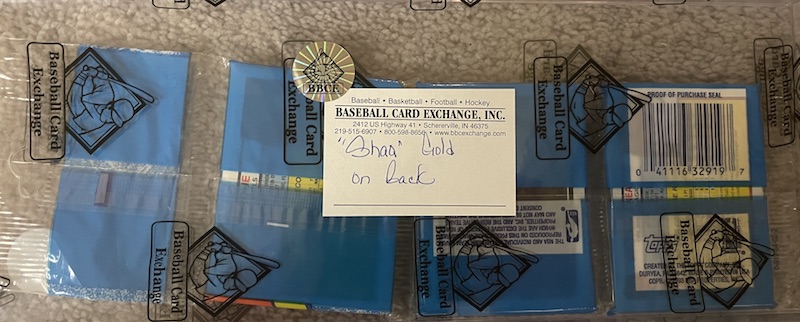 1992-93 Topps Rack with Shaq Gold on back