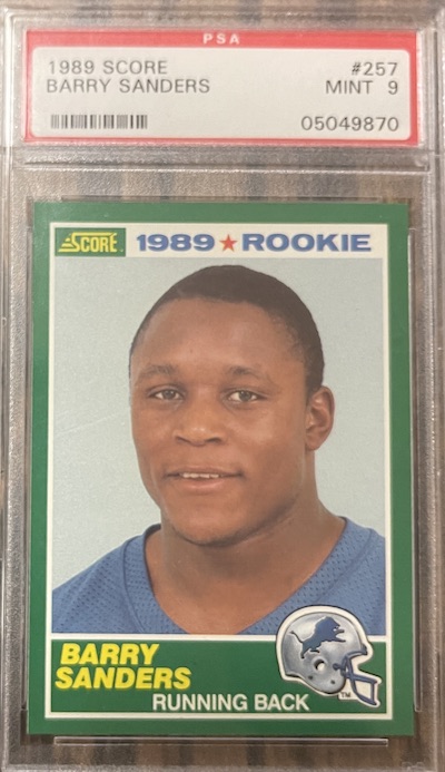 1989 Score Barry Sanders PSA 9